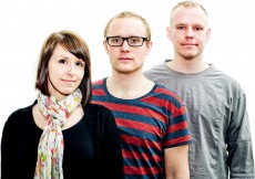 Redaktörerna Liselotte Olsson, Gustaf Eriksson och Axel Jönsson. Foto: Jonas Jacobson