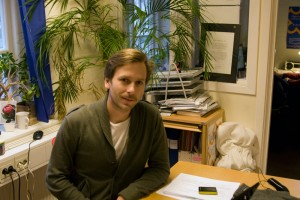 Pär-Ola Nilsson är studentrepresentant i universitetsstyrelsen. Foto: Jonas Jacobson.