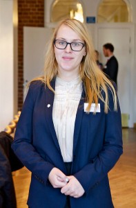 Hanna Stenfelt är vice ordförande för Humanistiska och teologiska studentkåren. Foto: Carl-Johan Kullving