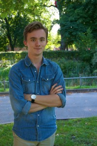 Lukas Olsson är vice ordförande för Humanistiska- och teologiska studentkåren. Foto: Press 