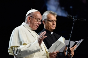 Pope Frances; Reverend Martin Junge, General Secretary of the Lutheral World Federation